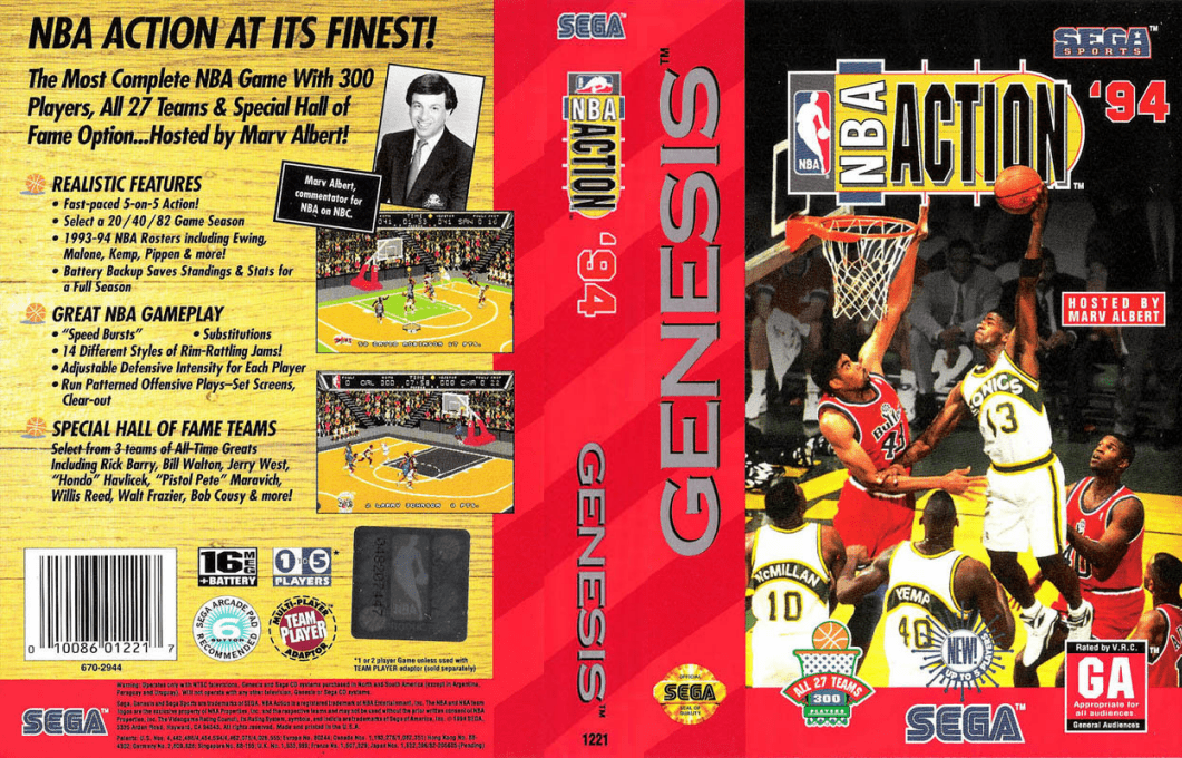 Nba Action '94 — box-texture (US)