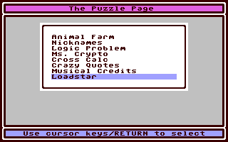 The Puzzle Page #133 — ss (WOR)