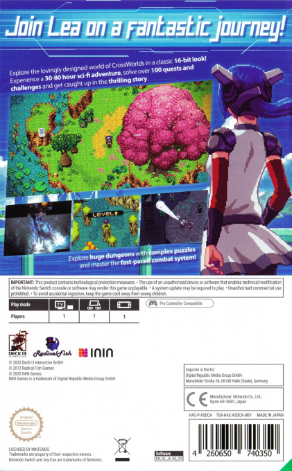 CrossCode — box-2D-back (EU)