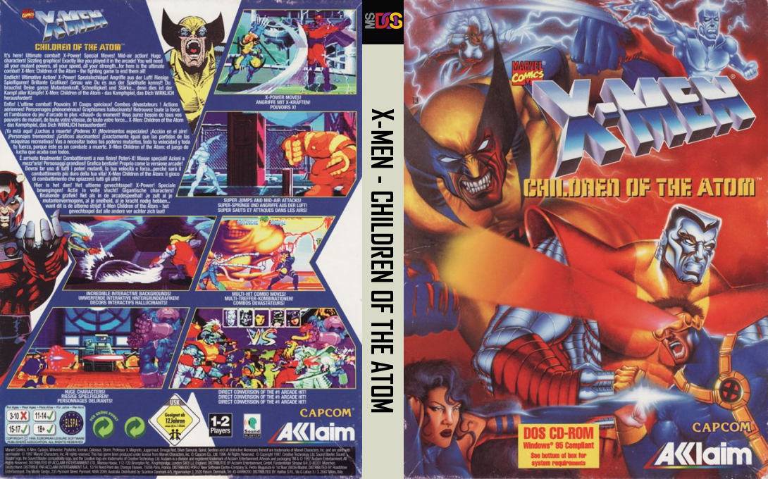 X-Men - Children of the Atom — box-texture (EU)
