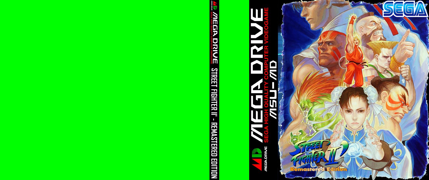 Street Fighter II' : Remastered Edition — box-texture (WOR)