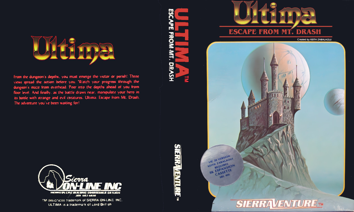 Ultima - Escape From Mount Drash — box-texture (US)