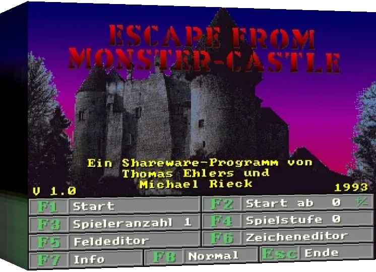 Escape from Monster-Castle — box-3D (WOR)