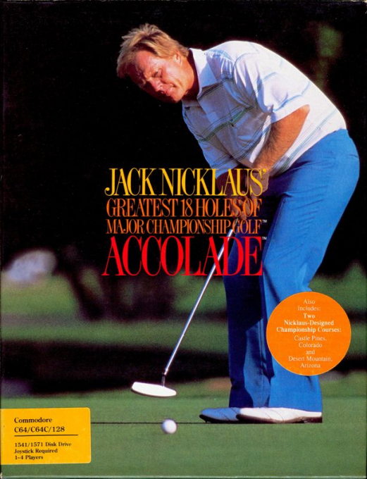 Jack Nicklaus' Greatest 18 Holes Of Major Championship Golf box art