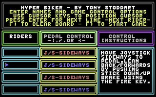 Hyper Biker — sstitle (WOR)