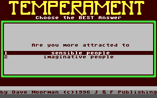 Temperament — ss (WOR)