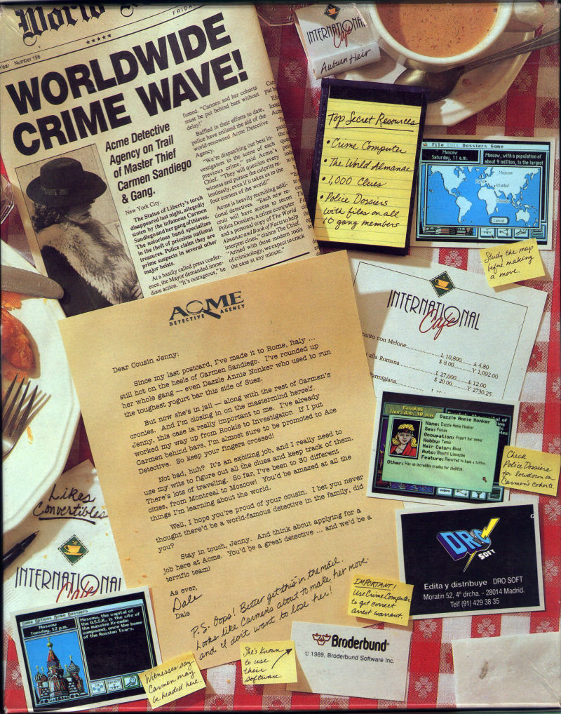 Where in the World is Carmen Sandiego? — box-2D-back (SP)