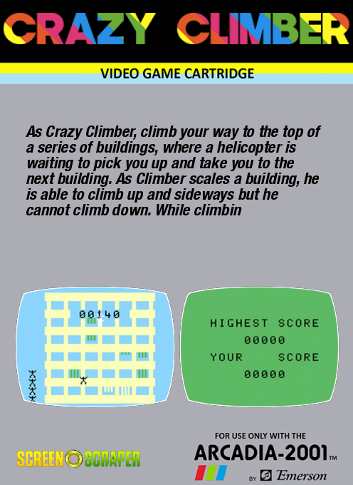 Crazy Climber — box-2D-back (US)