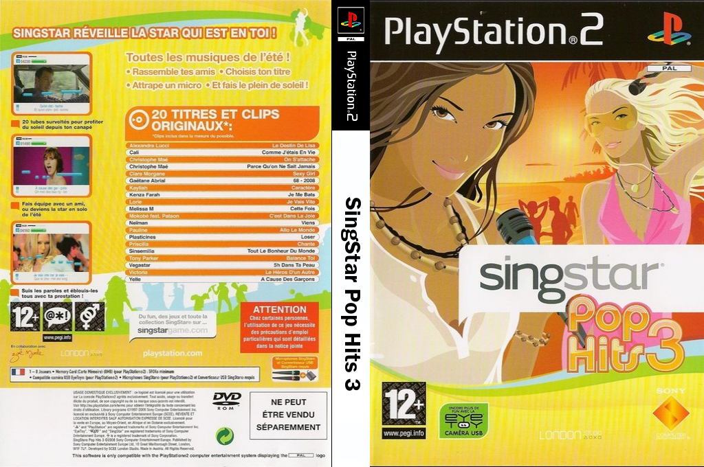 Singstar Pop Hits 3 — box-texture (FR)