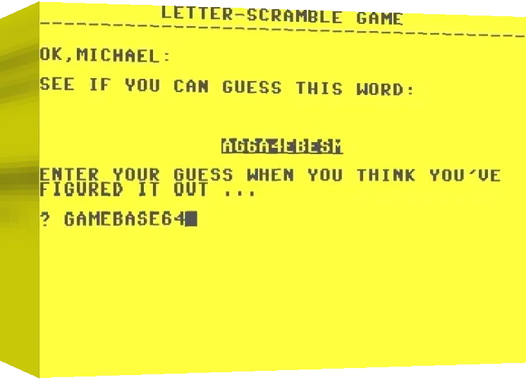 Letter-Scramble Game — box-3D (WOR)