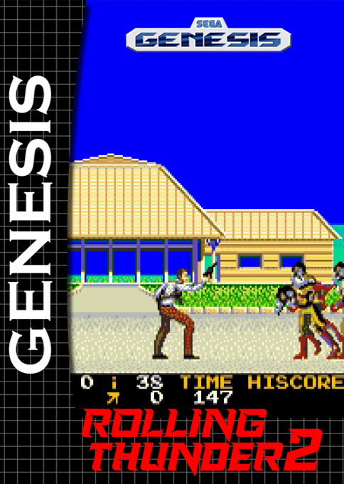 Rolling Thunder 2 — box-2D (SS)