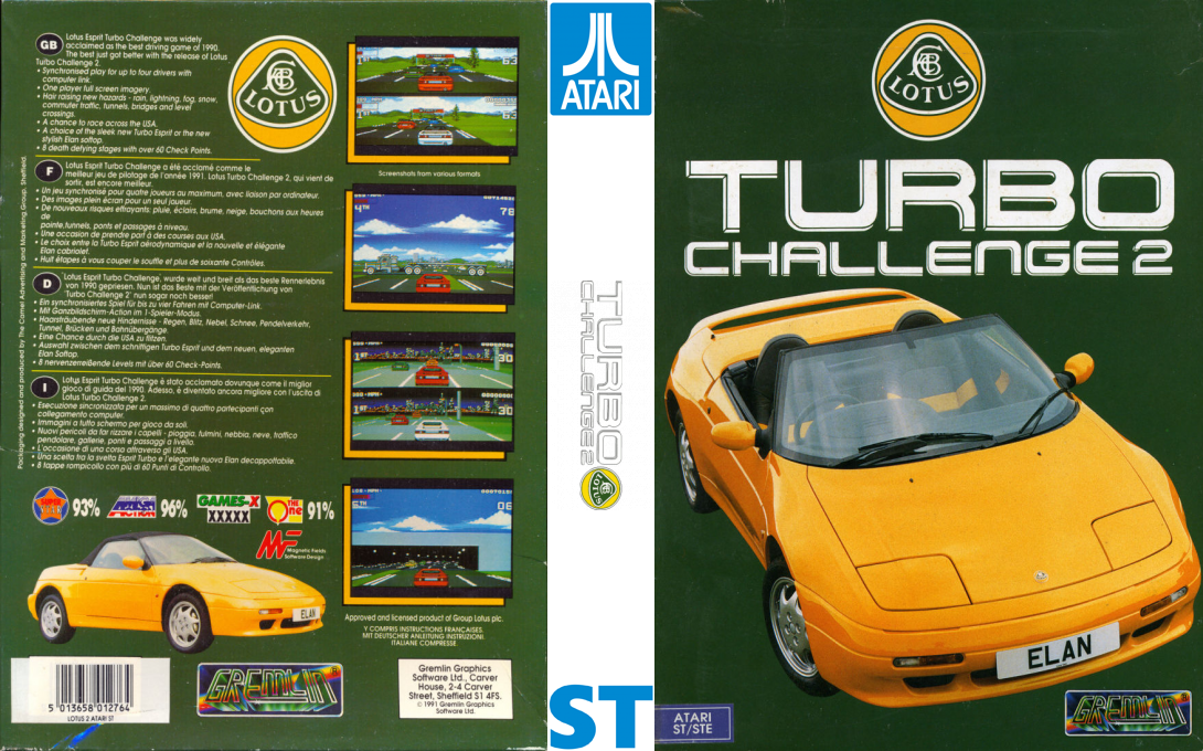 Lotus Turbo Challenge 2 — box-texture (EU)