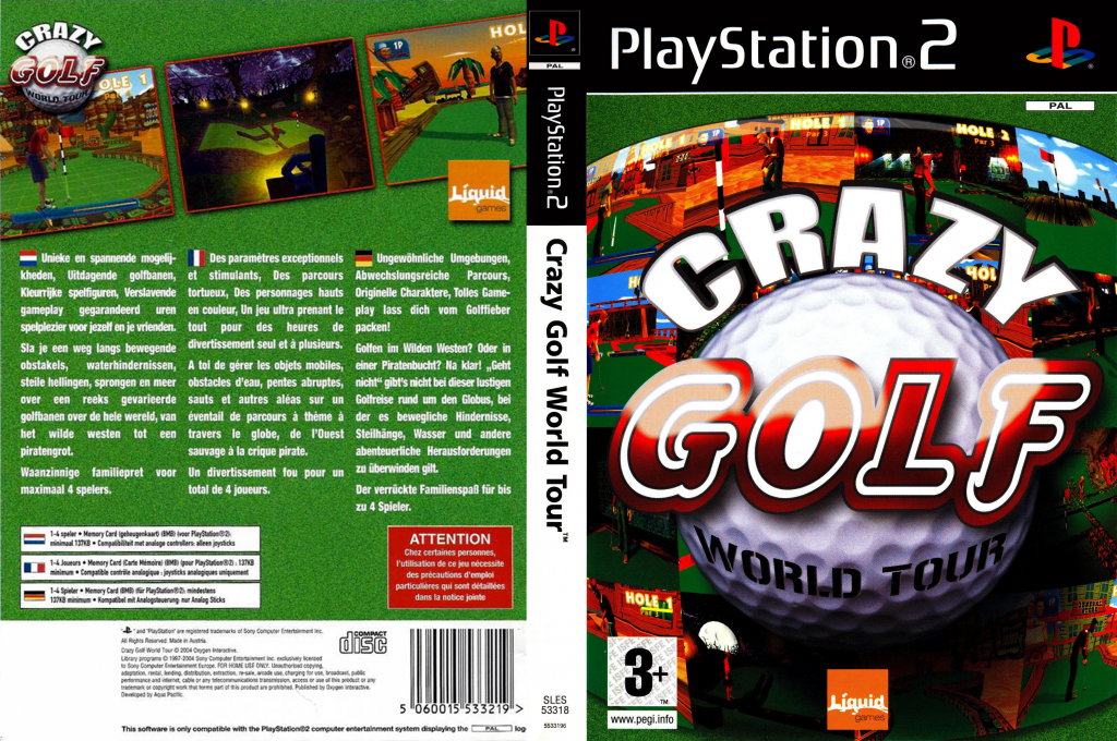 Crazy Golf - World Tour — box-texture (EU)