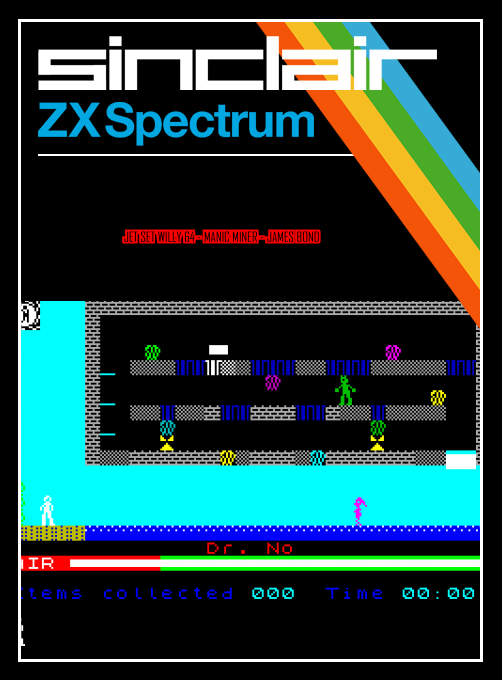 Jet Set Willy 64 - Manic Miner - James Bond box art