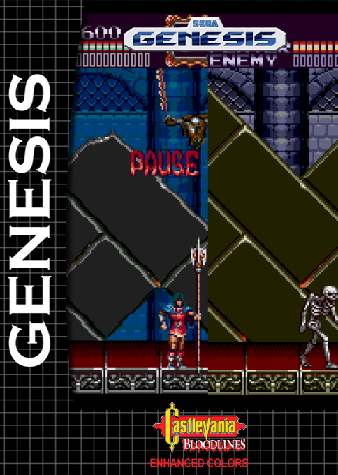 Castlevania Bloodlines : Enhanced Colors box art