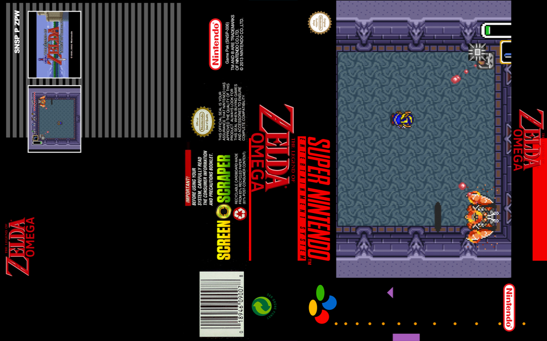 Legend Of Zelda : Omega, The — box-texture (SS)