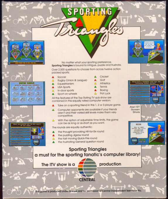 Sporting Triangles — box-2D-back (EU)