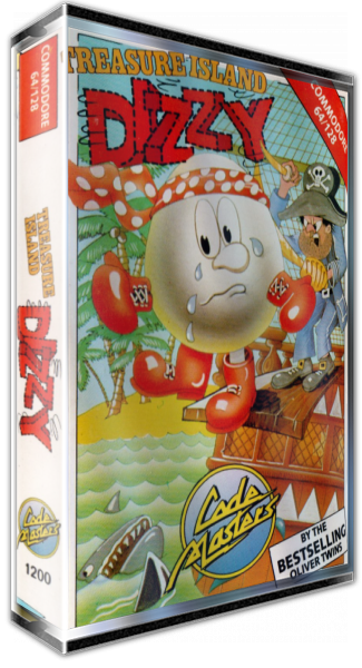 Dizzy 2 - Treasure Island Dizzy — box-3D (EU)