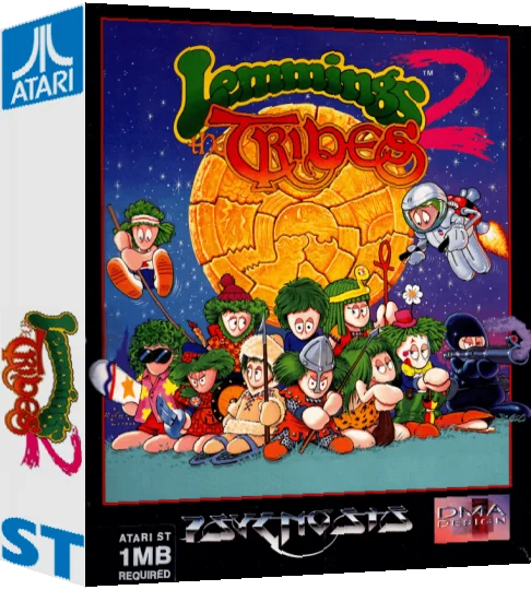 Lemmings 2 - The Tribes — box-3D (WOR)