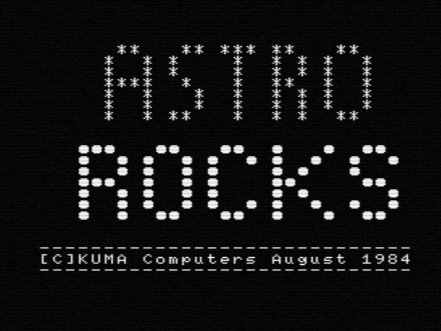 Astro Rocks — sstitle (EU)