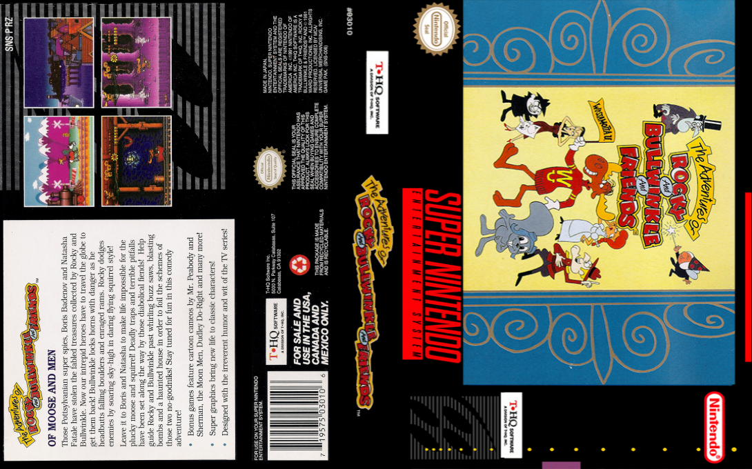 Adventures Of Rocky And Bullwinkle And Friends, The — box-texture (US)