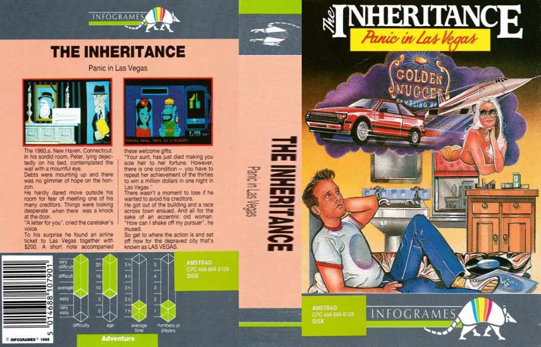 Inheritance, The - Panic In Las Vegas — box-texture (EU)