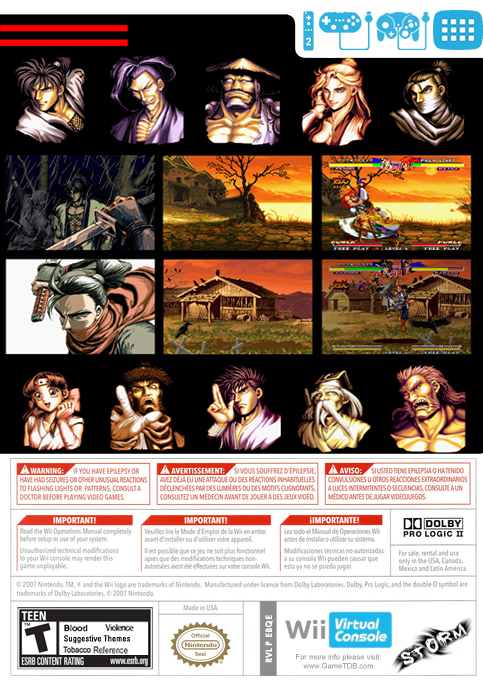 Ninja Masters — box-2D-back (US)