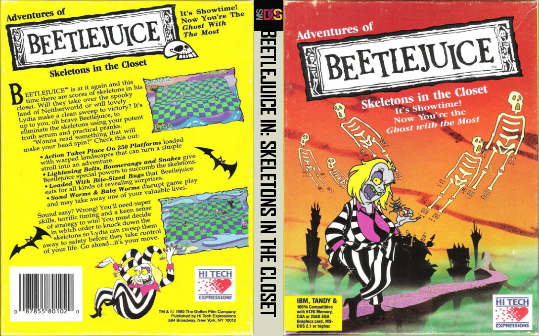 Adventures of Beetlejuice - Skeletons in the Closet — box-texture (US)