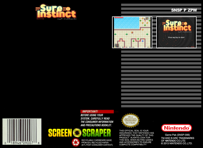 Sure Instinct — box-2D-back (SS)