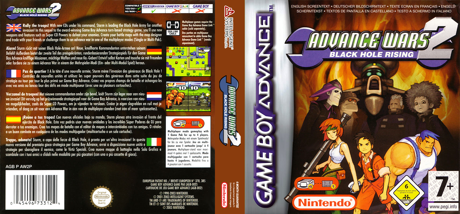 Advance Wars 2 - Black Hole Rising — box-texture (EU)