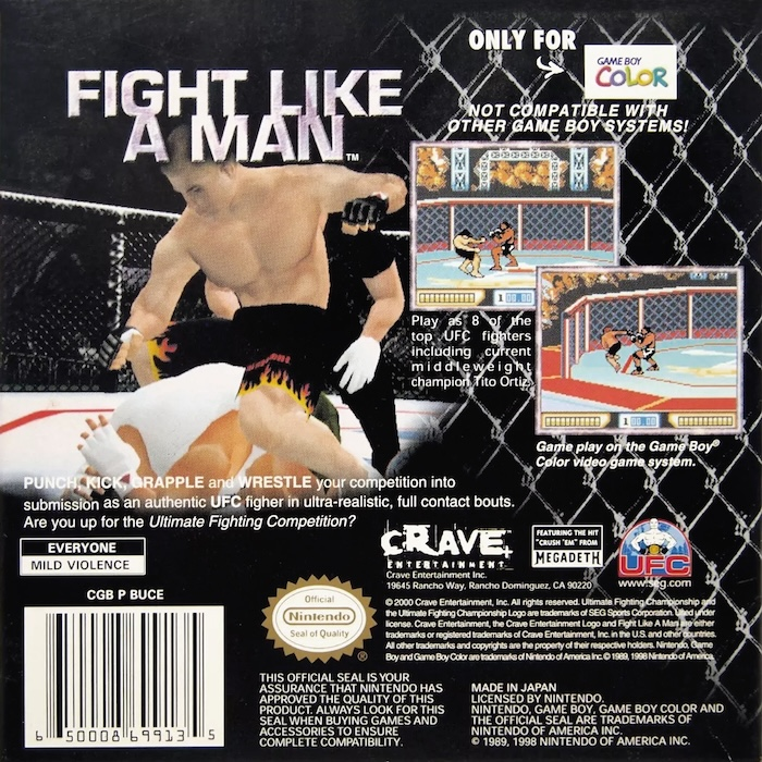 Ultimate Fighting Championship — box-2D-back (US)