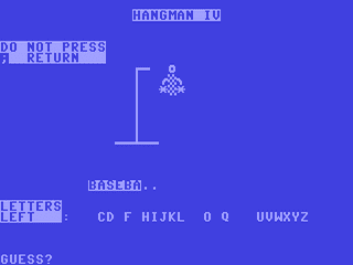 Hangman IV — ss (WOR)