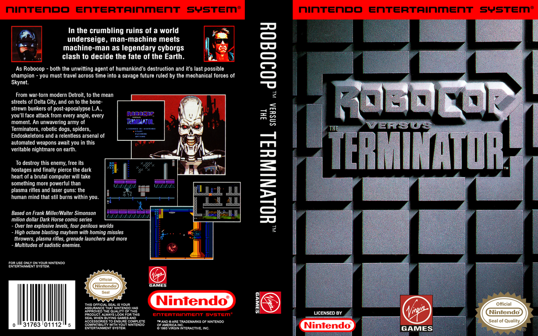 RoboCop Versus The Terminator — box-texture (US)