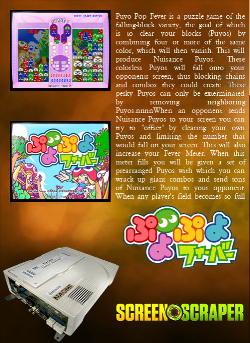 Puyo Pop Fever — box-2D-back (JP)