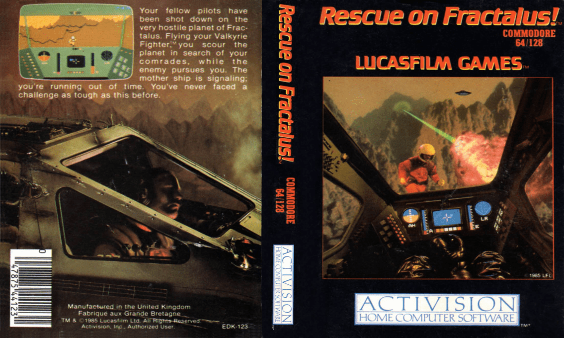 Rescue On Fractalus! — box-texture (EU)