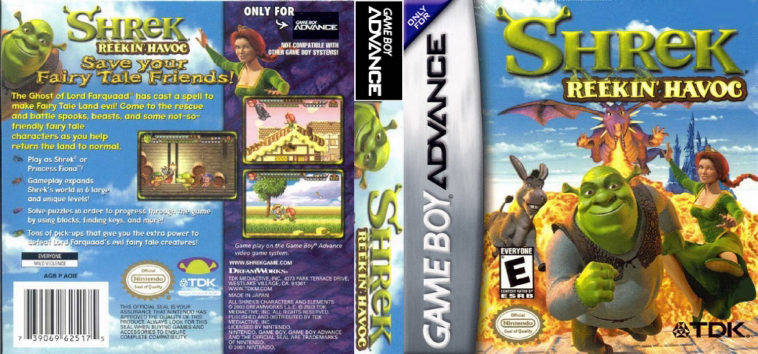 Shrek - Reekin' Havoc — box-texture (US)