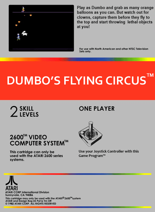 Dumbo's Flying Circus — box-2D-back (CUS)