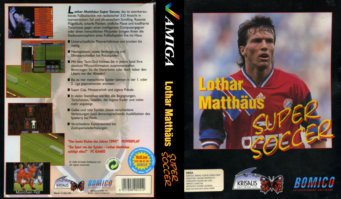Lothar Matthaus Super Soccer — box-texture (DE)