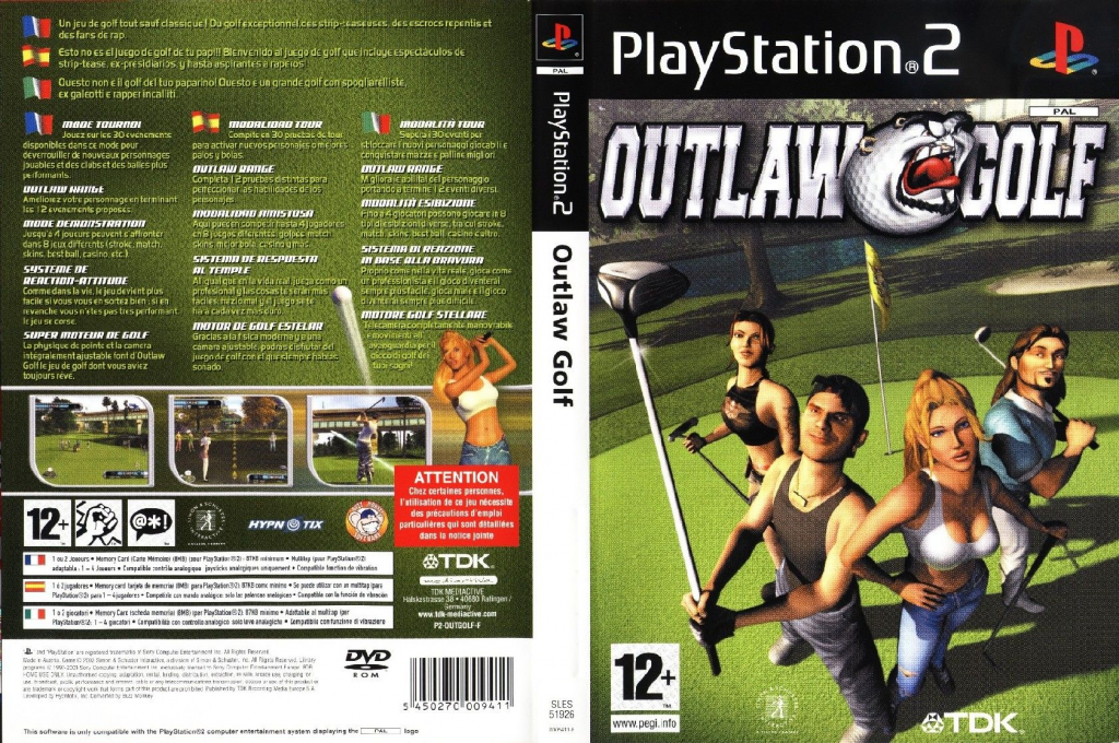 Outlaw Golf — box-texture (FR)