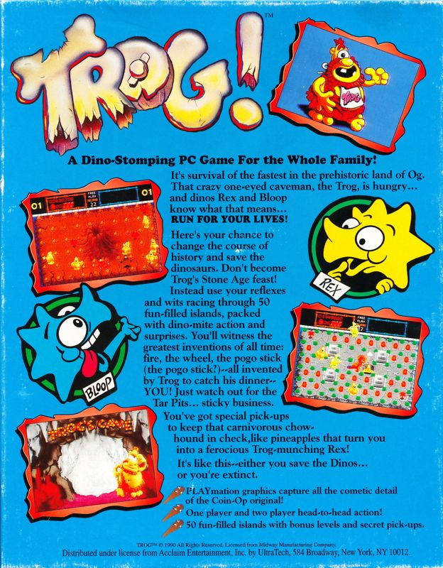 Trog! — box-2D-back (US)