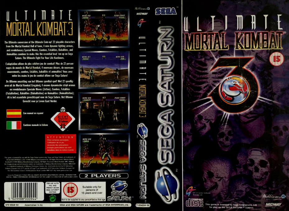 Ultimate Mortal Kombat 3 — box-texture (EU)