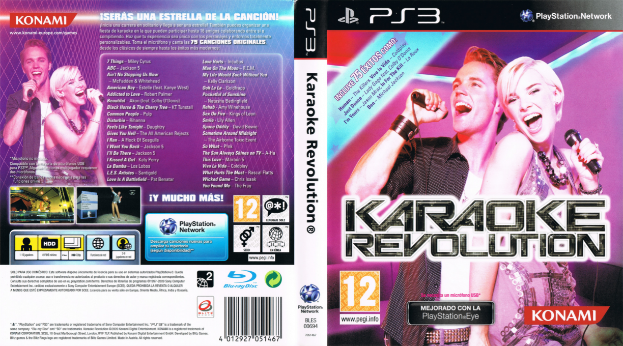 Karaoke Revolution — box-texture (SP)