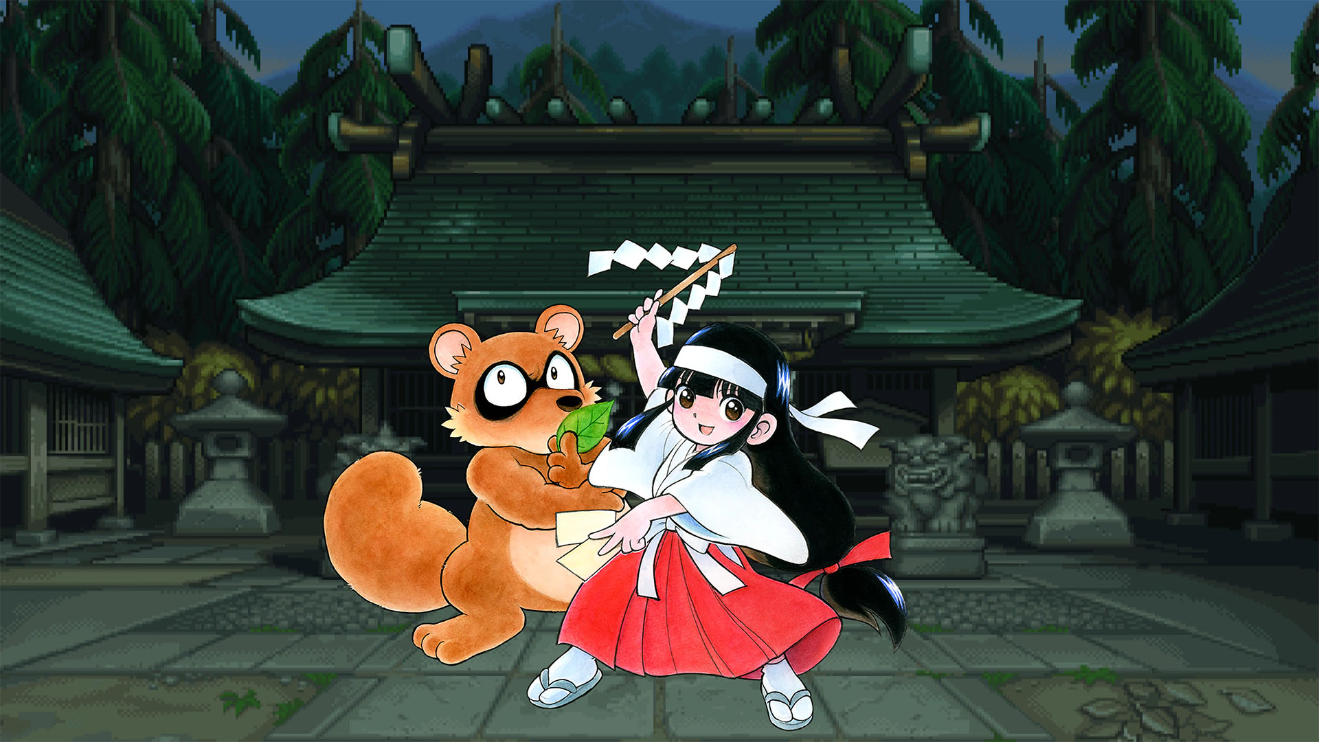 Pocky & Rocky with Becky — fanart