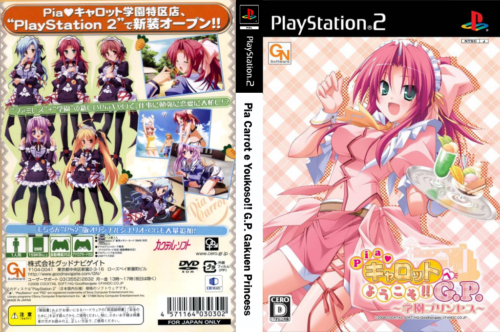 Pia Carrot e Youkoso!! G.P. Gakuen Princess — box-texture (JP)