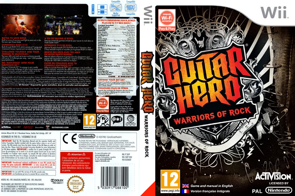 Guitar Hero - Warriors of Rock — box-texture (EU)