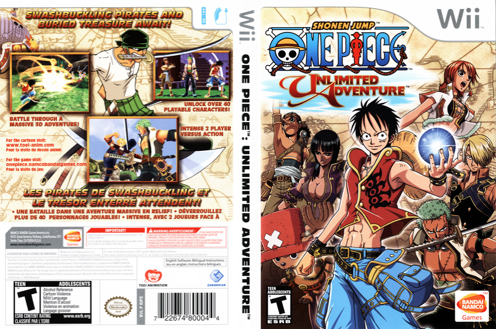 One Piece - Unlimited Adventure — box-texture (US)