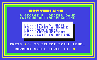 Silly Snake — sstitle (WOR)
