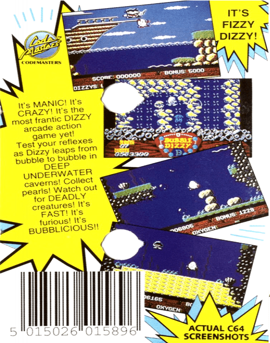 Bubble Dizzy — box-2D-back (EU)