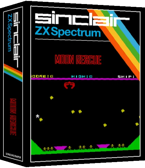 Moon Rescue — box-3D (SS)