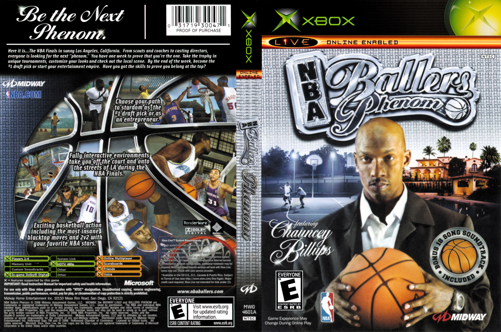 Nba Ballers - Phenom — box-texture (US)